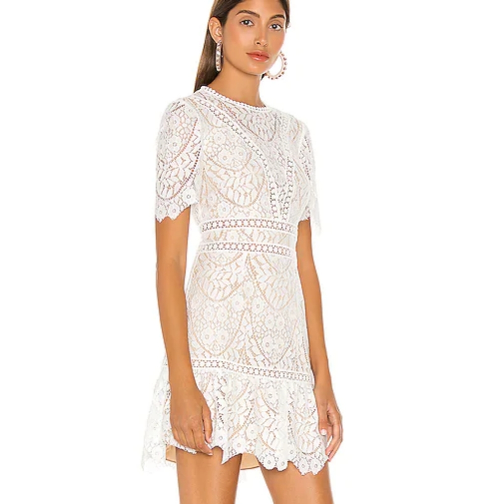 Revolve: Darian Dress in Star White size:small